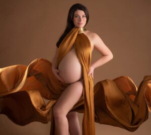 maternity photos and gowns
